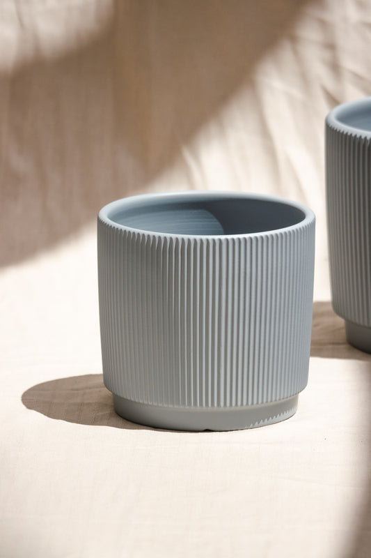 Macetero Industrial Gris