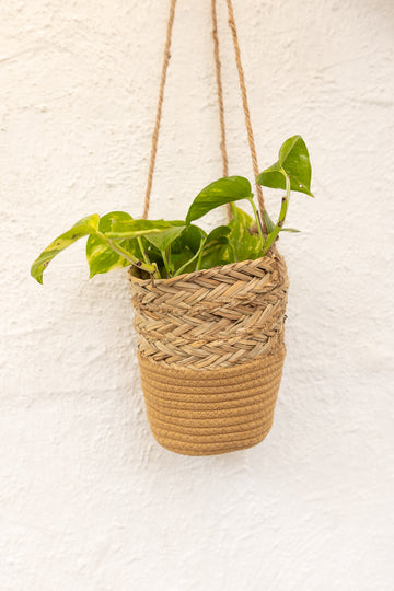 Canasto Colgante de Totora