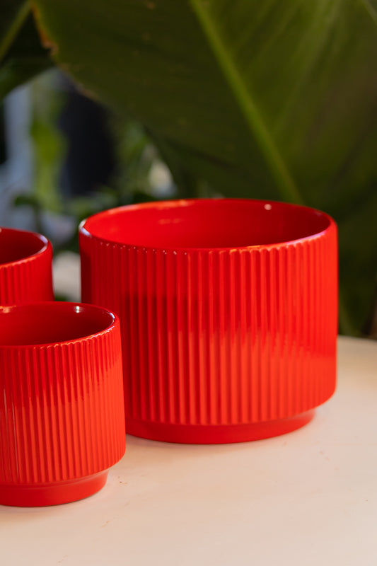 Macetero Industrial Rojo