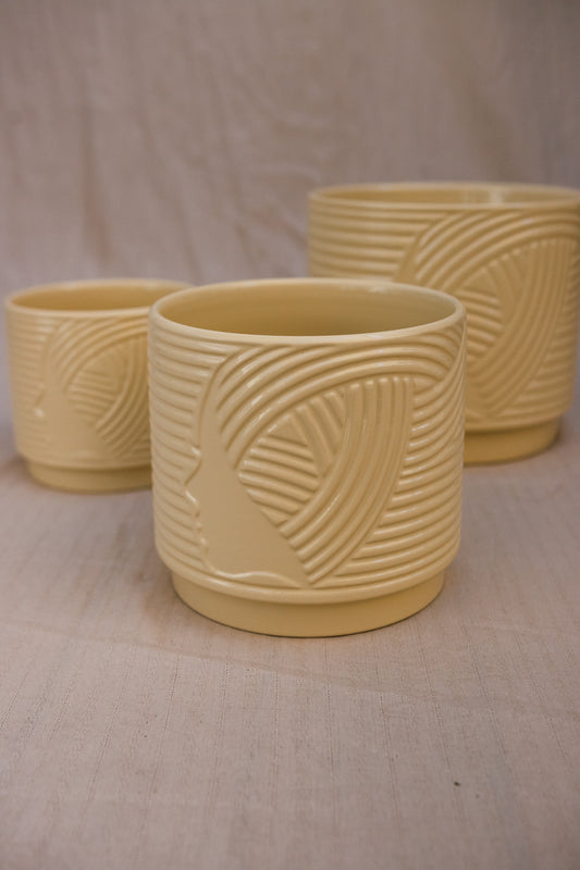 Macetero Grecia Mostaza