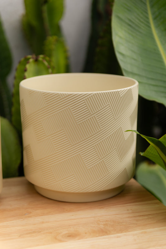Macetero Trama Beige