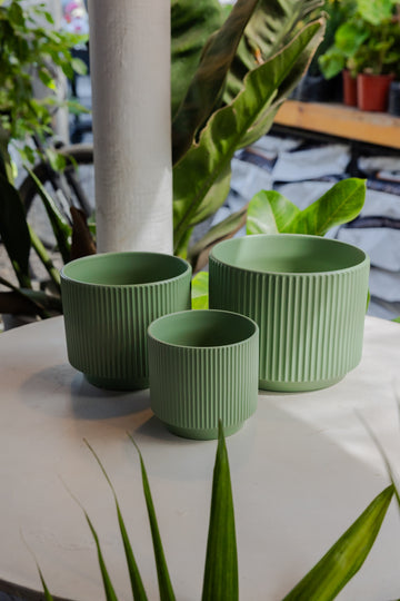 Macetero Industrial Verde Esmeralda