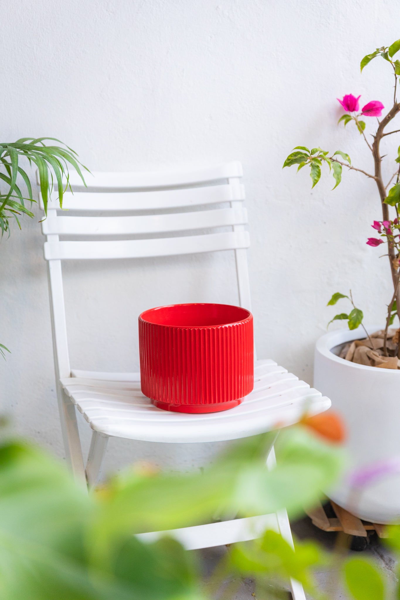 Macetero Industrial Rojo