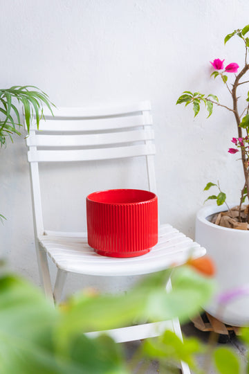Macetero Industrial Rojo