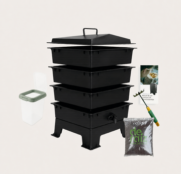Kit Vermicompostera 60 Litros