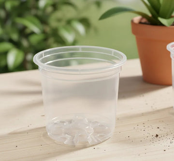 Maceteros transparentes